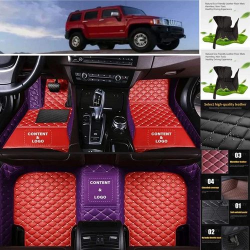 For Hummer H2 H3 Car Floor Mats Custom Waterproof Carpets Liners Pads Handmade - Imagen 20 de 35