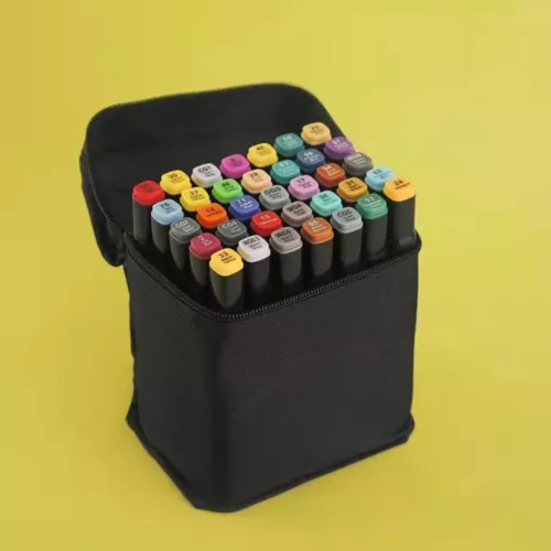 60 Color Marker Copic Pen Dual Headed Graphic Artist Sketch TOUCH Markers Set - Picture 13 of 16