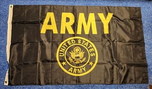 US Army Flag 3x5ft US Army Flag Military Army Gold Logo