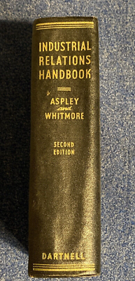 Industrial Relations Handbook- 1944 Hard Cover Edition | eBay