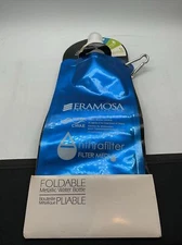 Folding Metallic Water Bottle - 500ml Collapsible Lightweight Drinking