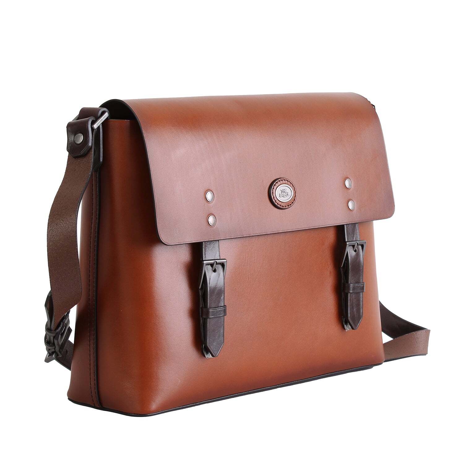 Borsa A Mano Cartella Porta-Pc The Bridge 053631Au Uomo 100% Pelle Brandy