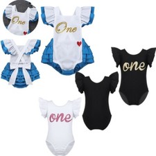 Infant Baby Girl 1st Birthday Jumpsuit Clothes Summer Romper Cosplay Party Wear