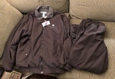 Vintage Winners Windbreaker Tracksuit Jacket Pants Black New