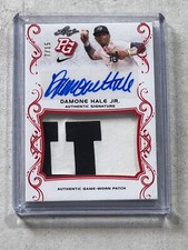 2018 Leaf Perfect Game Damone Hale Jr SP Red Patch Auto /15 #PA-DH1 Cal State