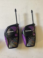 WALKIE TALKIES KAWASAKI UP TO 200 FEET AGES 5 Set of 2 SUPER FUN Tested