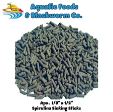 Spirulina Sticks, for Plecos, Catfish, all Tropical Fish, Turtles & Koi