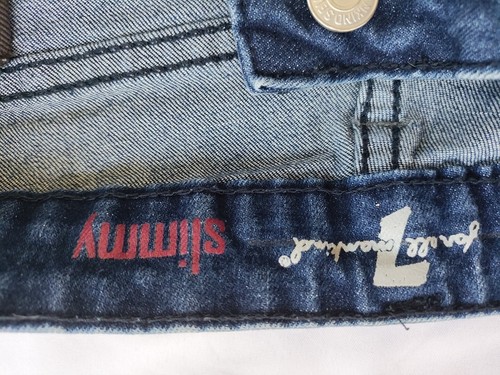 7 For All Mankind Girls Jeans Slimmy 16 Reg Junior Mid Rise 28x28 Distressed - Picture 3 of 6