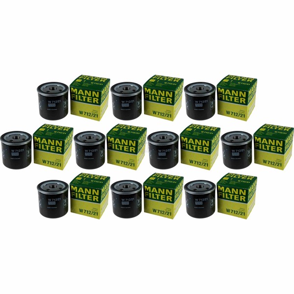 10X Mann-Filter ÖLfilter Oelfilter W 712/21 Oil Filter-image