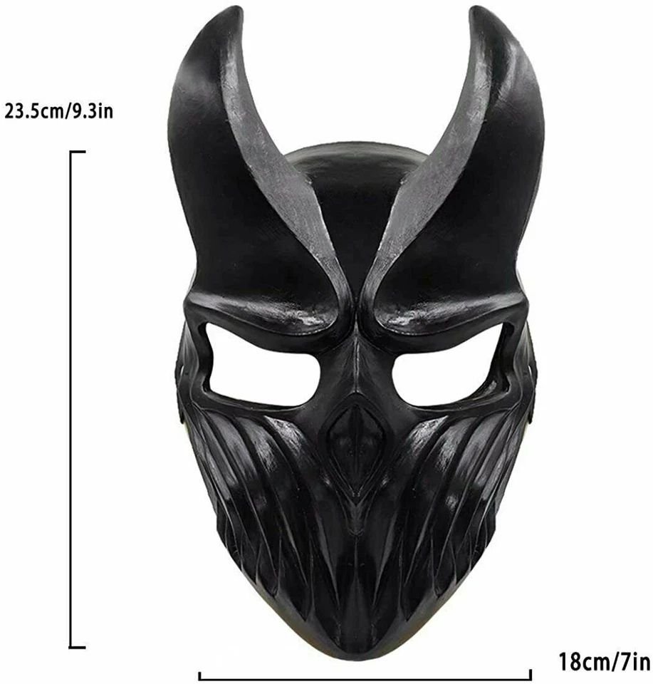 Demon Latex Mask Slaughter To Prevail Devil Darkness Demolisher Costume Party - Image 2 of 2