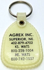 Vintage Keychain AGREX Inc Agricultural Commodity Trading SUPERIOR NEBRASKA K370