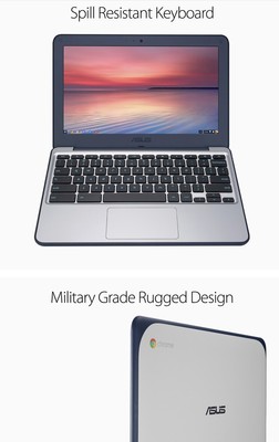 Asus Chromebook C202SA 11.6'' Ruggedized 2gb