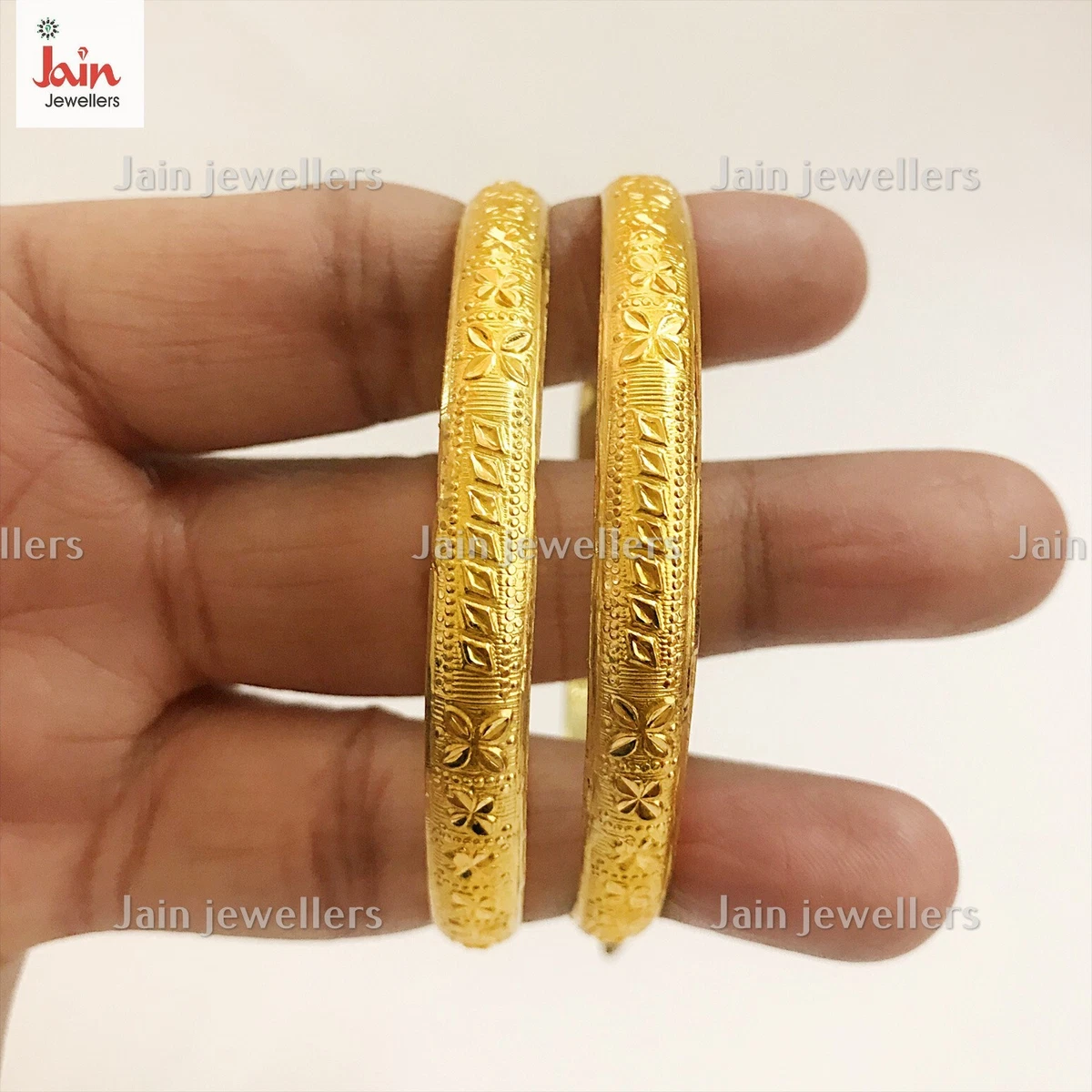 Gold Adjustable Screw Bangle