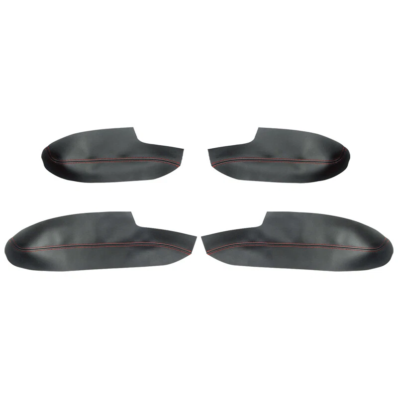 4x Paneles de puerta de cuero de microfibra Manija Apoyabrazos Cubierta Borde para Hyundai Veracruz Foto 3 de 4