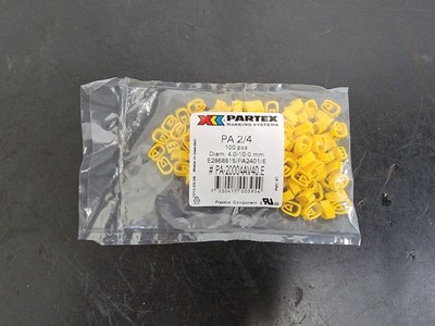 PARTEX PA 2/4 Character E Cable Marker PA-20004AV40.E (100 pcs)