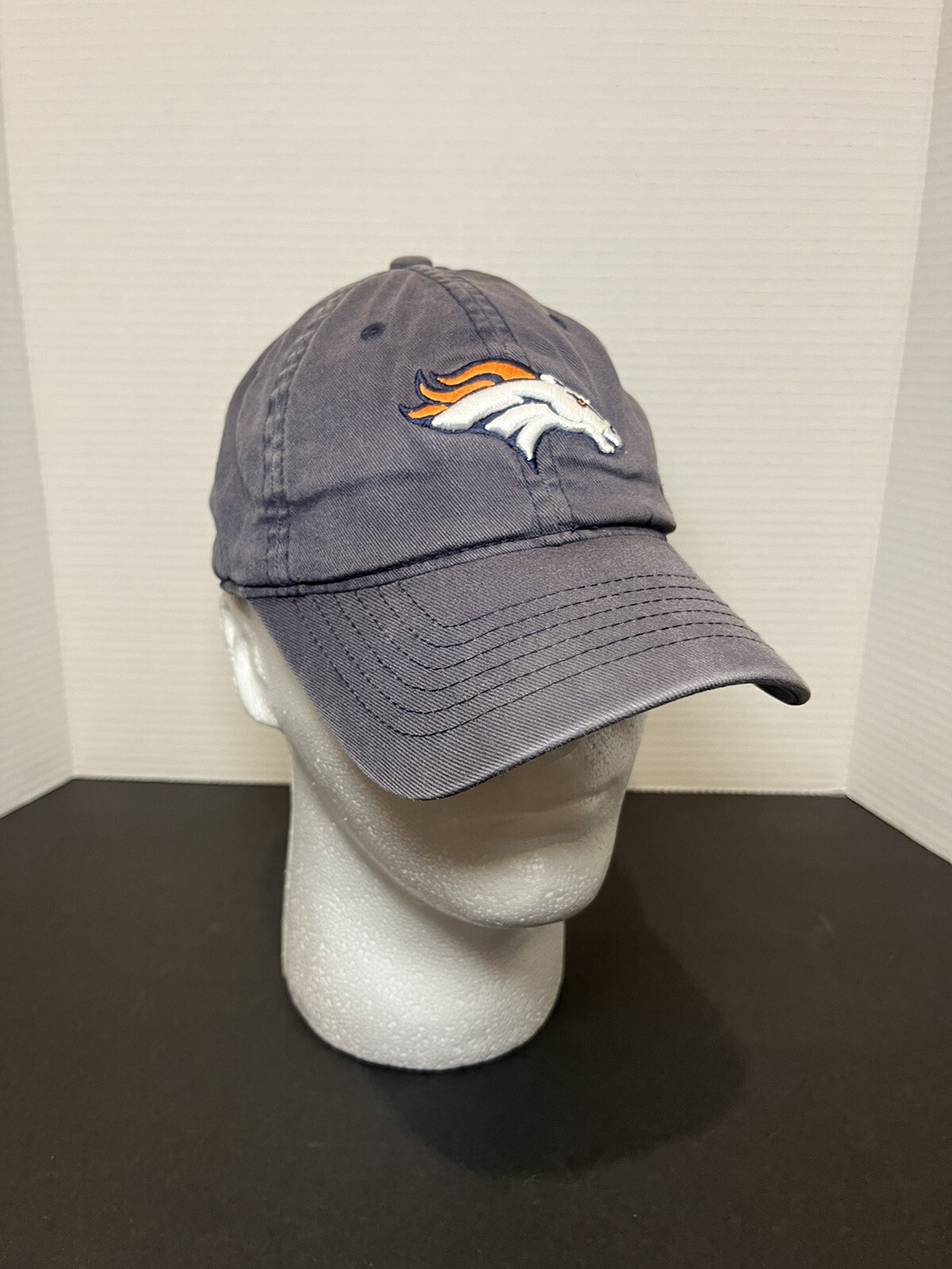 Reebok Denver Broncos Hat Cap Gray NFL Football Mens Sport Dad Casual