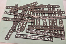 Gilbert Erector Part B: 5" Tin Plated Straight Girders: 20
