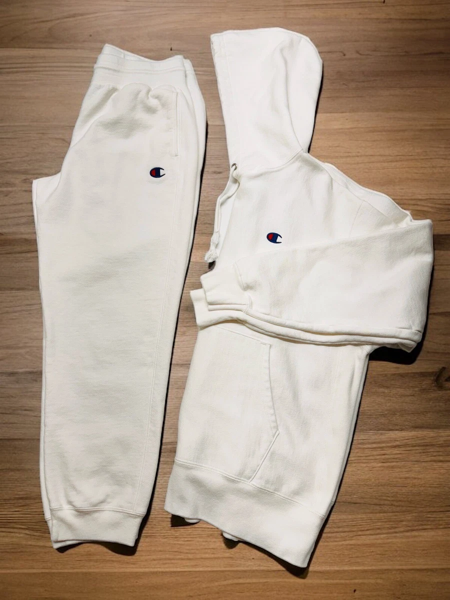 Champion Reverse Weave Hoodie Sweatpants Set XL Vtg Y2K Blank