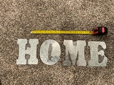 Metal Hanging HOME Wall Art Sign Home Decor, Metal Letters Sign
