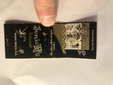 OLD Vintage "JunioRs" Restaurant, Miami Beach, FL matchbook MADE IN USA