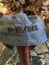 Diesel C Denim Rare Ivy Newsboy Mens Hat Cap Size 111