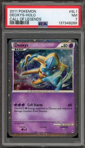 Pokemon Deoxys Call of Legends Shiny Holo Rare #SL1 PSA 7