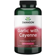 Swanson Garlic with Cayenne 200 Capsules