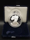 1996-P Proof Silver Eagle 1 oz .999 Fine Silver OGP COA Low 500k Mintage Key...