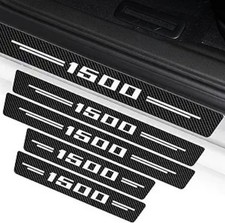 4Pcs Car Door Sill Protectors, Car Door Entry Guard Threshold Scr Color: White
