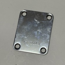 Stamped Series Number Stratocaster Neck Plate Chrome