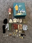 Mattel 1960 Ken Doll Lot Outfit Ken Case & Clothes