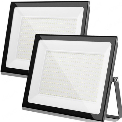 2X LED Fluter Scheinwerfer Außen Strahler Lampe Garten Floodlight 10-500W IP66