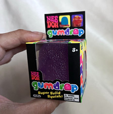 Authentic Purple Schylling NeeDoh Gumdrop Super Solid Squish NIB