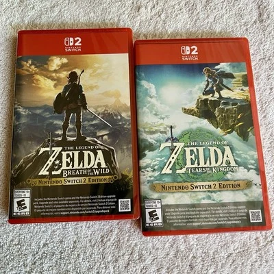 Nintendo Switch 2 Legend Of Zelda Bundle Tears Of The Kingdom Breath Of The Wild