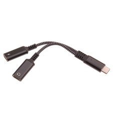 USB-C Port Splitter Earphone Adapter TYPE-C Charging Port for Cell Phones