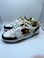 Starter Ty Mopkins Fast Break Low Gold Bells Men 10.5 Sneaker White Leather Shoe