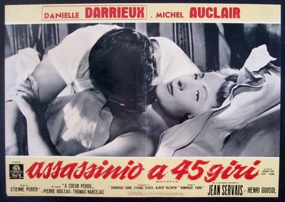 CINEMA-fotobusta ASSASSINIO A 45 GIRI  darrieux, auclair, ETIENNE PERIER