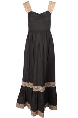 GUCCI MAXIKLEID SCHWARZ SPITZE IT 38 UK 6