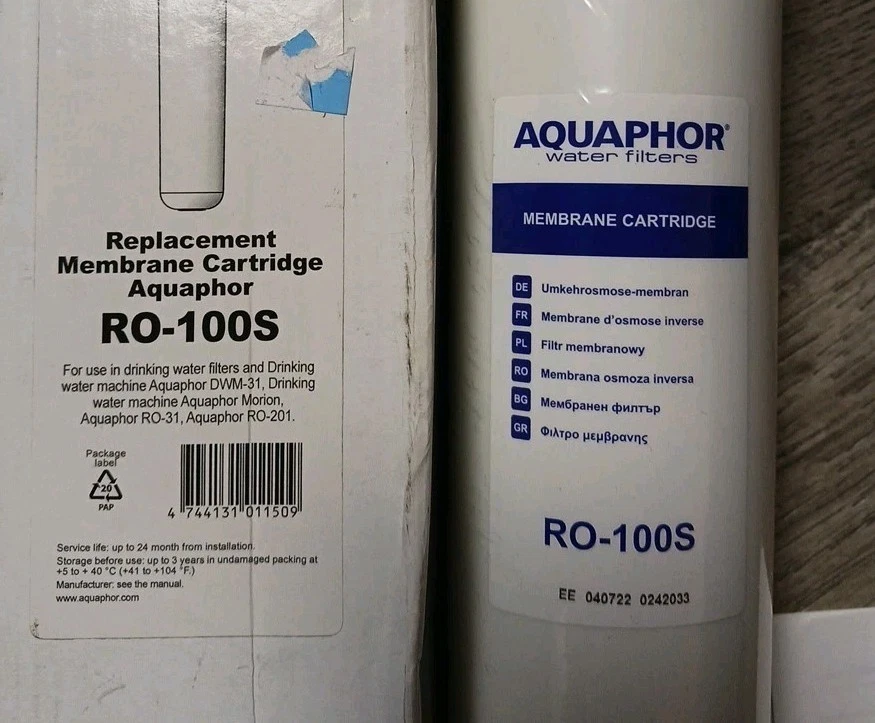 CARTUCHO MEMBRANA AQUAPHOR RO-100S Foto 2 de 2