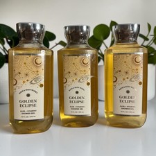 3 Bottles New GOLDEN ECLIPSE BATH BODY WORKS SHOWER GEL BODY WASH