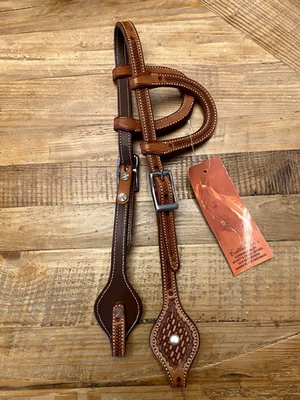 MINI PONY SHETLAND WESTERN HEADSTALL ~ WICKET & CRAIG PREMIUM LEATHER USA 🇺🇸 - Image 1 of 3