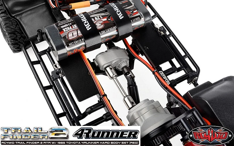 RC4WD Z-RTR0063 Trail Finder 2 RTR w/1985 Toyota 4Runner Hard Body Set Red - Image 3 of 4