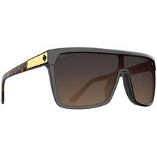 SPY Optic FLYNN Sunglasses Gloss Black Honey Tort Happy Brown Lens 3DAY SHIP