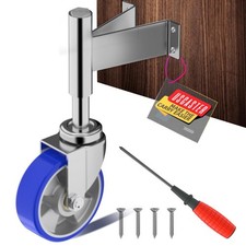Spring Loaded Gate Casters 5  Heavy Duty Gate Caster Wheels with Hardware Blue