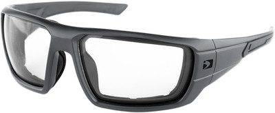 BOBSTER Mission Sunglasses Matte Gray Clear Lens BMIS001C