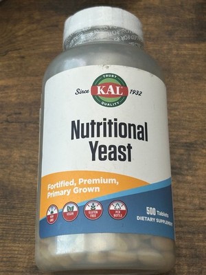 Kal Nutritional Yeast Supplements, 500 Tablets Exp 8/27
