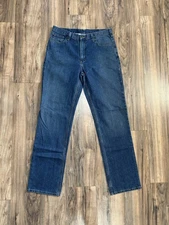 Carhartt Dark Wash Blue Straight Denim Leg Relaxed Jeans 36X36 08/2015 Quality