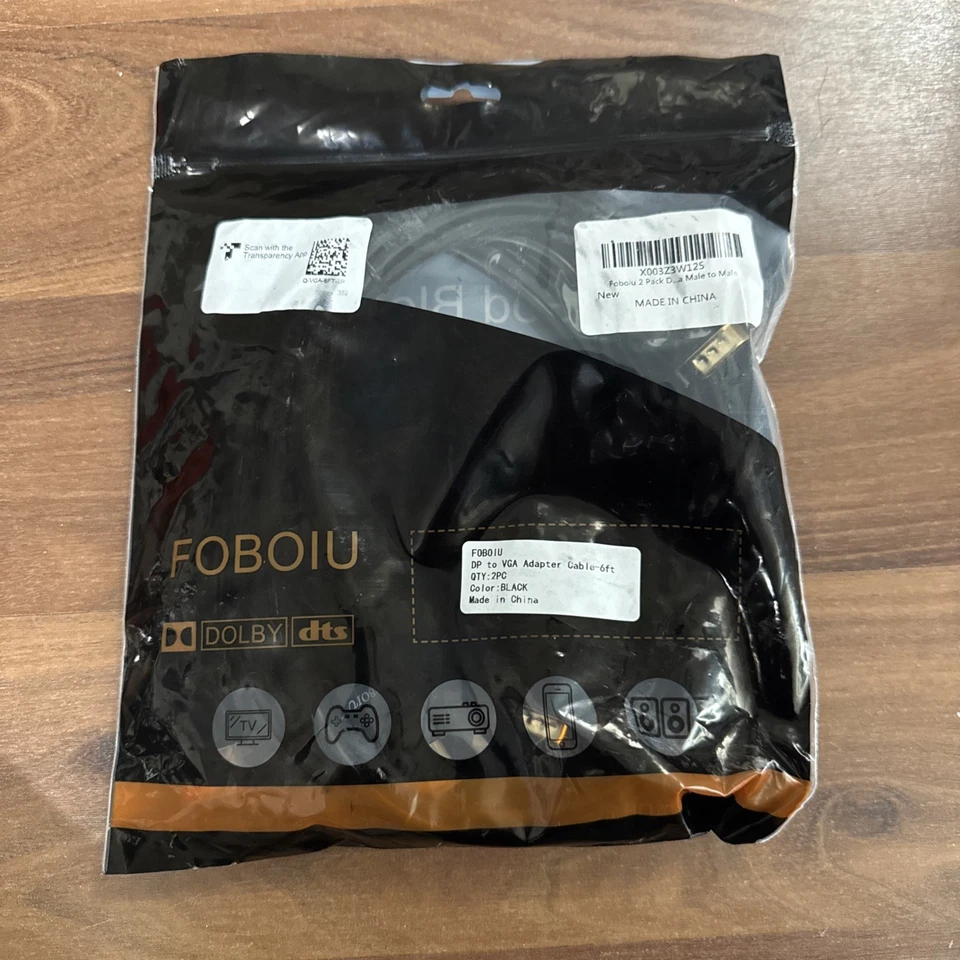 DisplayPort DP  To VGA Adaptor 6FT - Image 3 of 4