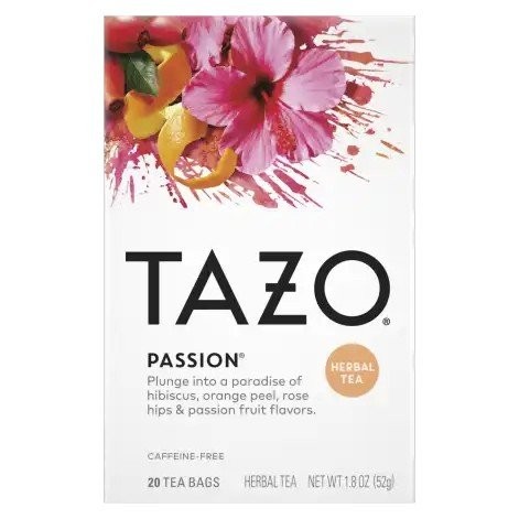 Tazo Teas Травяной чай-страсть без кофеина, 20 чайных пакетиков