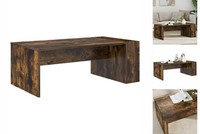 Couchtisch Kaffeetisch Beistelltisch Wohnzimmertisch GeräUcherte Eiche 95X50X34
